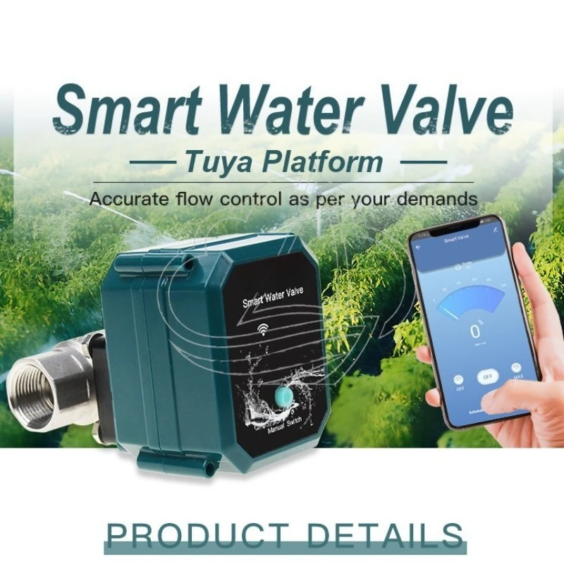 Remote Control Timing Irrigation Valve Wireless Auto On Off Garden Water Shutoff Valve
