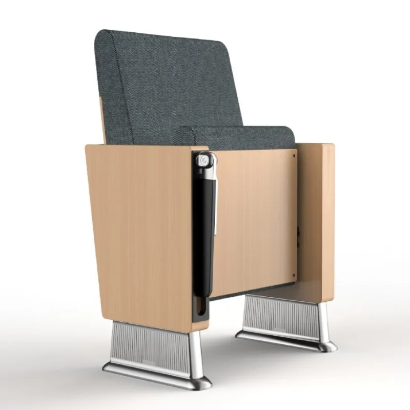 

Aluminum alloy auditorium chair with writing board