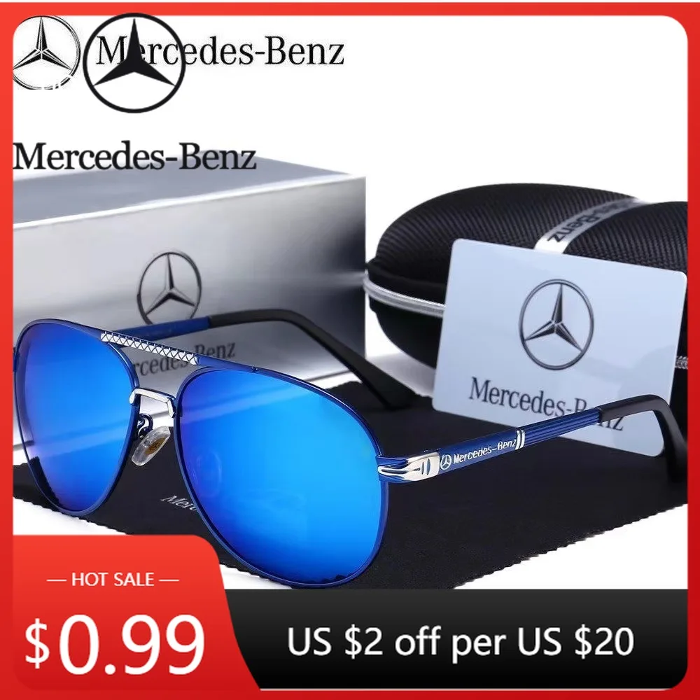 

Автомобильная наклейка для Mercedes Benz A B C E S V Class GLB GLC GLE AMG Pilot SLK SLC ML Автомобильные мужские антибликовые очки для водителя Polarize