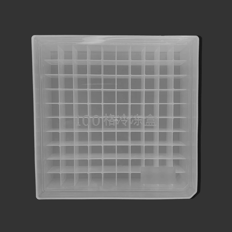 100 Holes Lab Freezing Tube Plastic Storage Box For 1.5ml/2ml plastic Refrigerating Tube