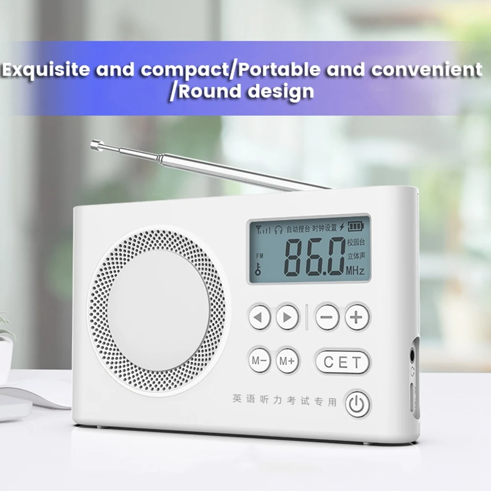 أفضل العروض مع شاشة LED 3.5 مم مقبس سماعة الرأس يدعم البحث التلقائي/محطة التخزين راديو FM 50-108 ميجا هرتز