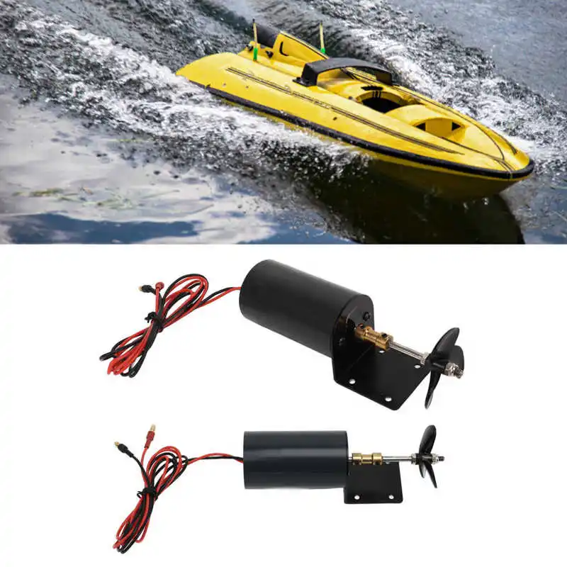 RC Underwater Thruster Underwater Thruster Propeller 545 50T Brushed Motor Boat Accessories for Remote Control Boat Model