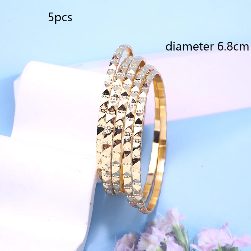 Pulsera de lujo chapada en oro de 24K, regalo de Boda nupcial de Dubai, joyería etíope, brazalete de Bata árabe, pulsera con dijes