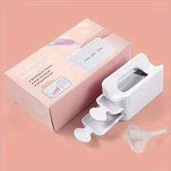 Dip Powder Recycling Tray System Nail Dip Tray Nail Powder Container With Scoop, Nail Dipping Powder Starter Kit Storage Box