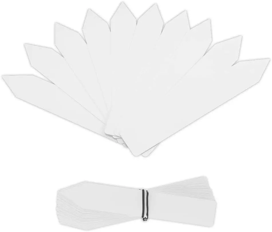 300pcs 6 Inch White Waterproof Plant Labels for Garden Nursery Seedlings Tree Stake Tags