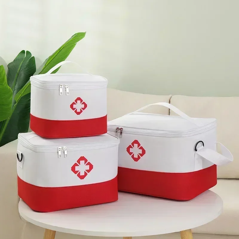 First Aid Kit Medicine Storage Bag Portable Outdoor Rescue Bag Household Large Capacity Medical Kit Storage Organizer