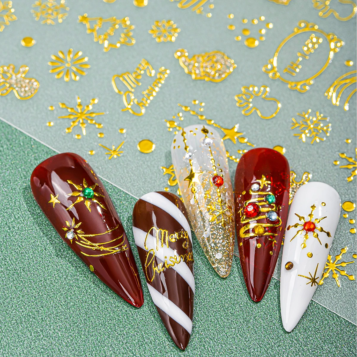 2 قطعة لطيف السنة الجديدة الكرتون مسمار تصميم الأيائل سانتا كلوز جنوم عيد الميلاد المتزلجون ندفة الثلج عيد الميلاد ملصقات بمادة لاصقة الشارات