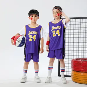 Trẻ em khô nhanh, bộ đồng phục hai miếng giả, áo bóng rổ, hấp thụ mồ hôi, bé trai và cô gái, mới, #24 12 Tắm phòng tắm bán hàng chính Primark - №4