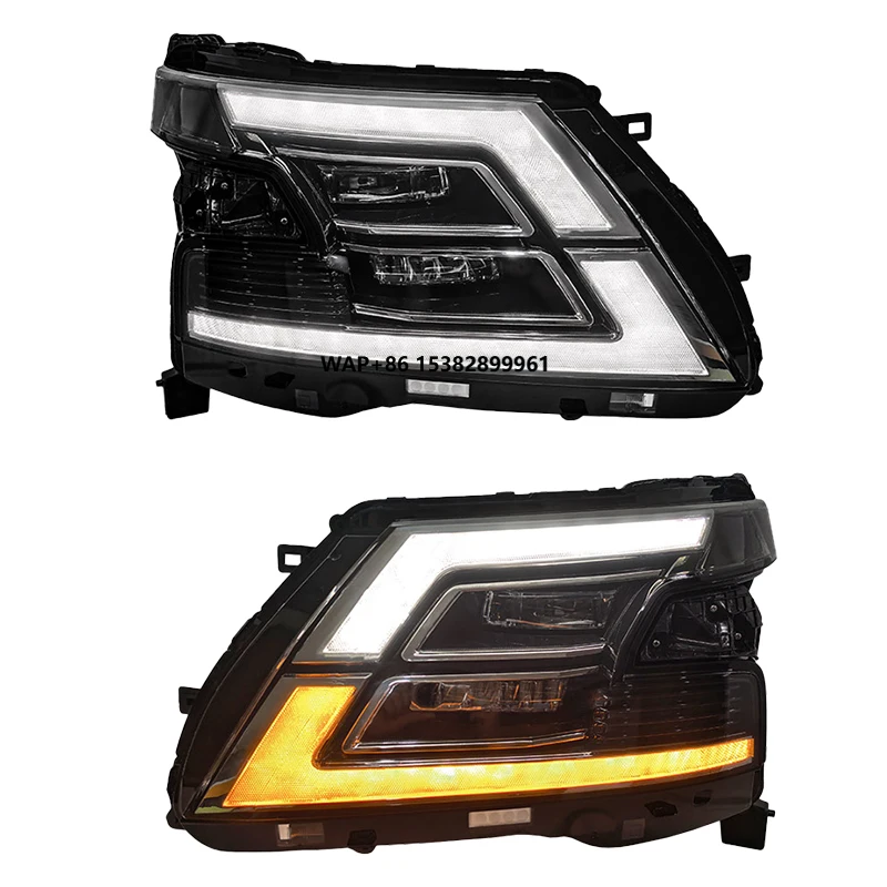 

YU GUANG for Nissan Patrol Y62 Headlights 2012 2019 Car Accessories Front Head Lights Lamp Upgrade Plug and Play LED Headlamp