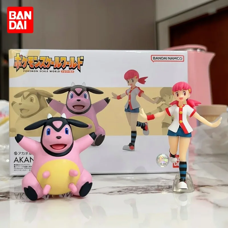 bandai-original-scale-world-pokemon-johto-region-whitney-miltank-figurines-d'anime-jouets-pour-enfants-cadeau-modeles-de-collection-ornements