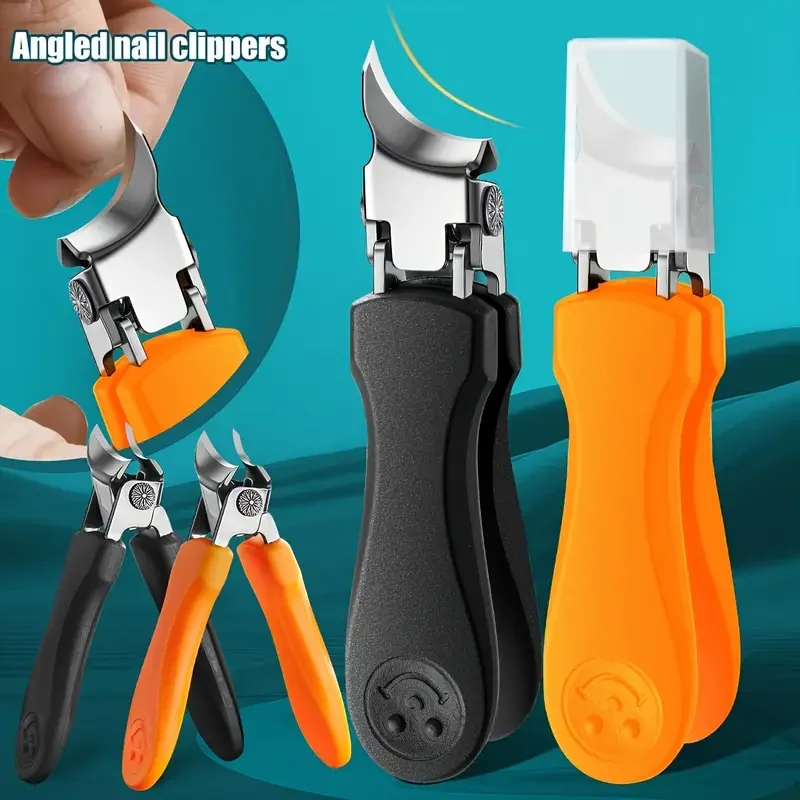 Robuster professioneller Nagelknipser für dicke und harte Zehennägel – große Öffnung, spritzwassergeschütztes Design, ultrascharfe Klinge, ergonomisch