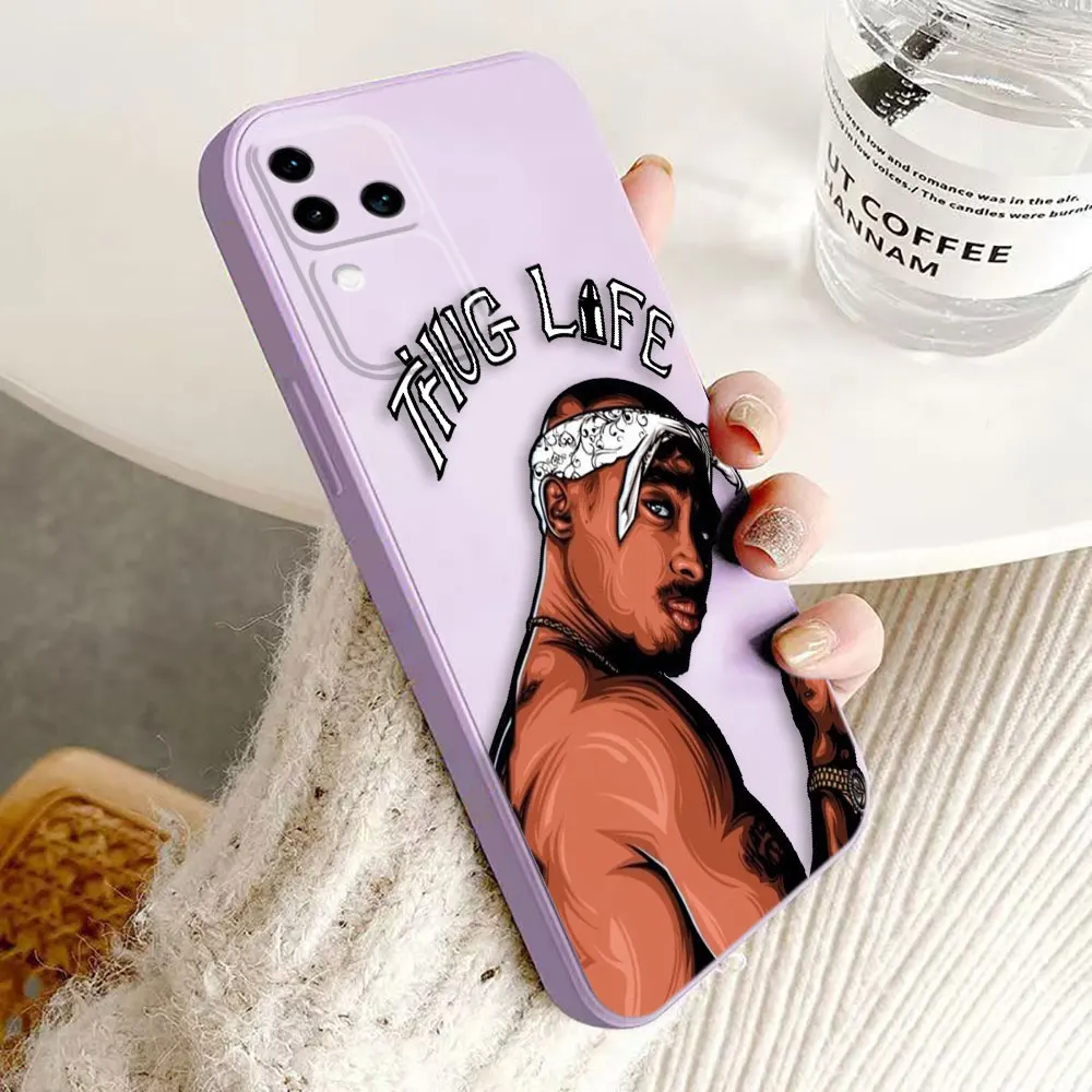 Rap Singer 2pac Tupac Cover Phone Case For VIVO S1 S16 V15 V17 V20 V20ES V21 V23E V25 V27 V27E V29 V29E V30 V30E PRO PV23 5G