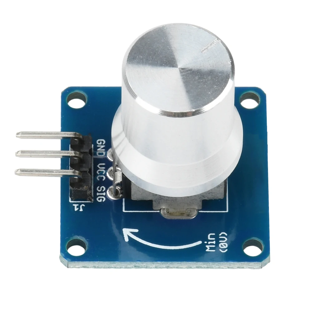 

High Sensitivity Rotation Angle Sensor Module Adjustable Volume Control Potentiometer Knob Switch Module For Arduino 0-280 Deg