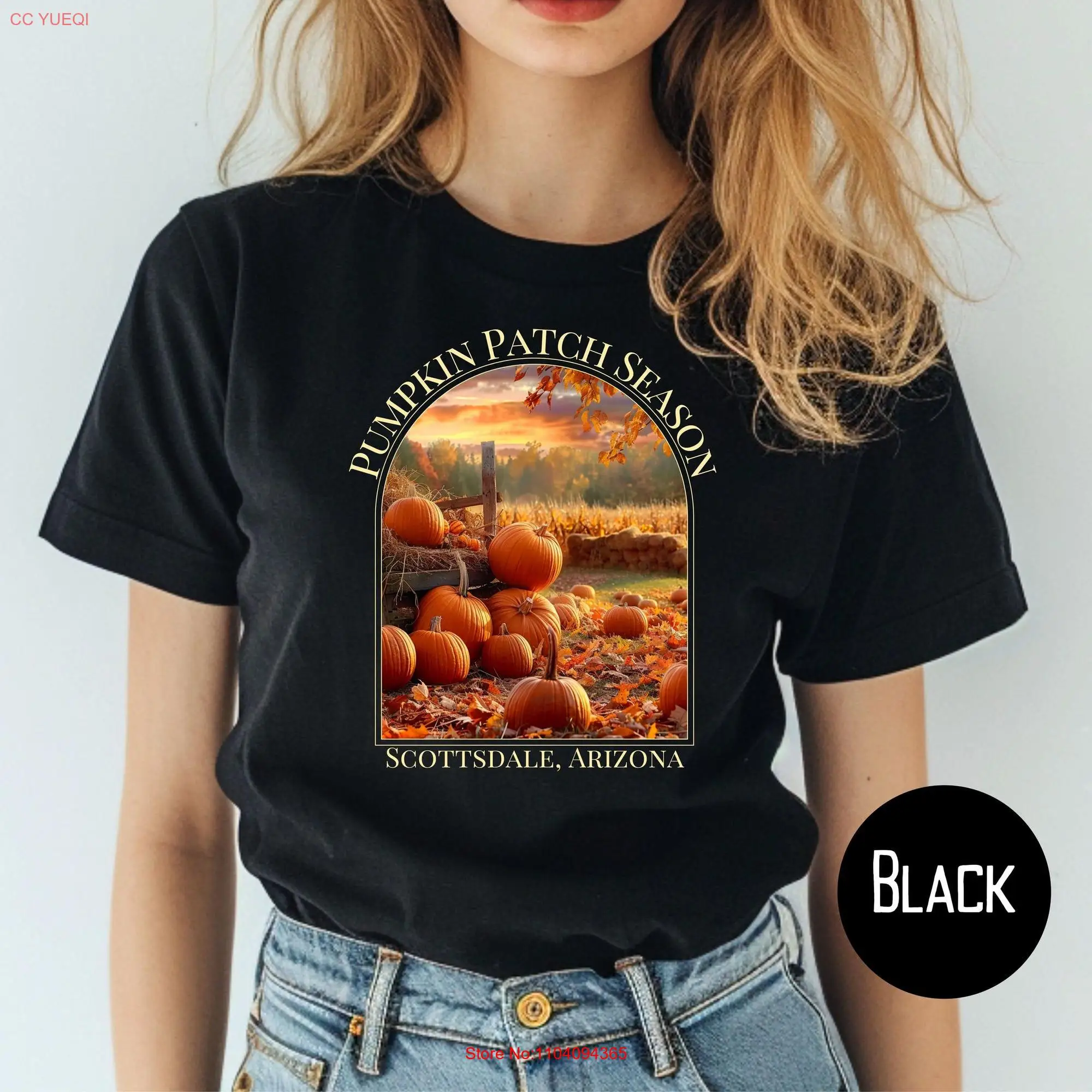 Pumpkin Patch Season Scottsdale Arizona Oversized T Shirt Autumn Thanksgiving GifT long or short sleeves