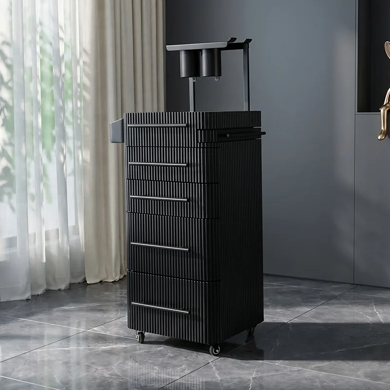 Modern Beauty Salon Tool Cabinet Storage Cart with Wheels