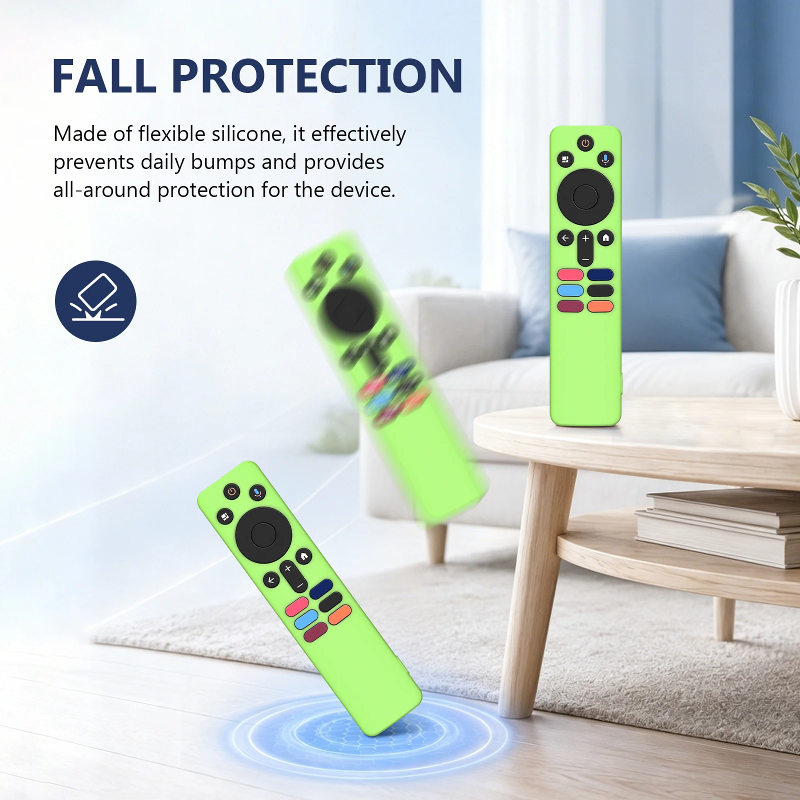 Soft Silicone Case For Xiaomi XMRM-N5 Remote Control Shockproof Anti-slip Dustproof Protective Cover Sleeve With Lanyard