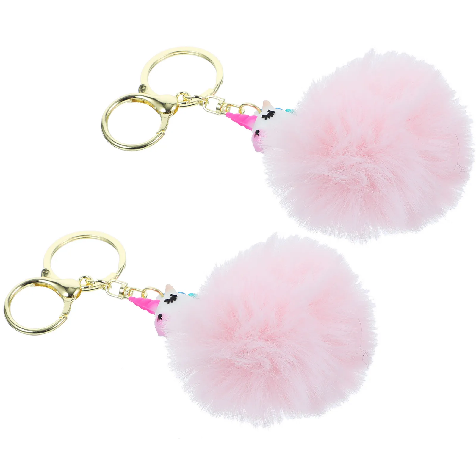 

2 шт. Брелок-единорог из премиум-материала, модный декор для сумки, креативный брелок для ключей, портативный дизайн с застежкой