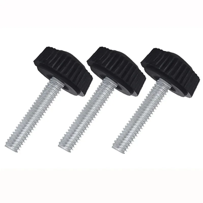 

Black White Plastic Knob Straight Knurled Hand Screw M3 M4 M5 M6 Round Head