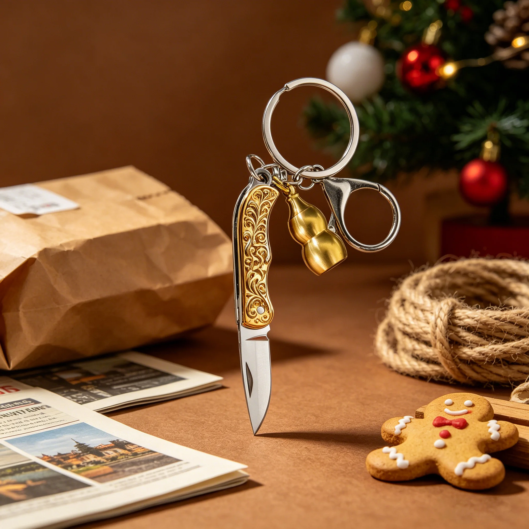 1PC,Compact Mini Folding Knife High Hardness Sharp Blade Multifunctional EDC Utility Tool Portable Keychain Cutting Tool