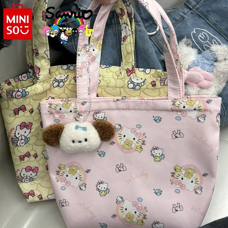 

HelloKitty New Women's Handbag Fashion High Quality Women's Shoulder Bag Cartoon Large Capacity Multi Functional Storage Bag