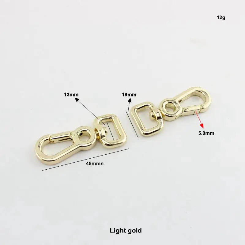 50-100pcs 4colors 13mm high quality trigger snap hook clasp clip swivel dog leash hook bags handbags adjusted strap hooks 50pcs