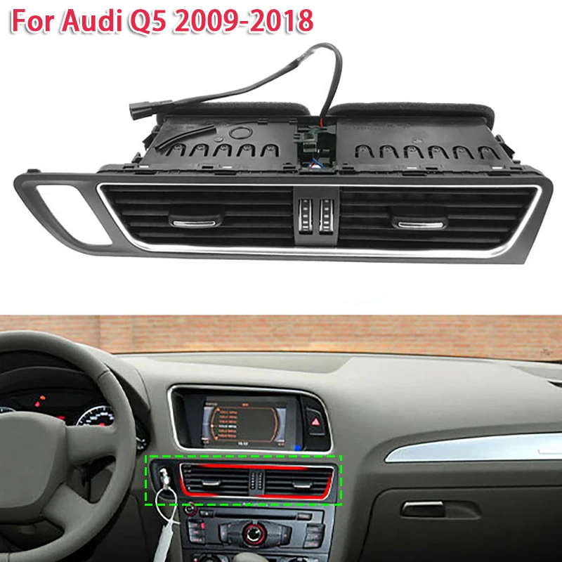 Car Front Central Air Conditioning Outlet Panel for Audi Q5 2009-2018