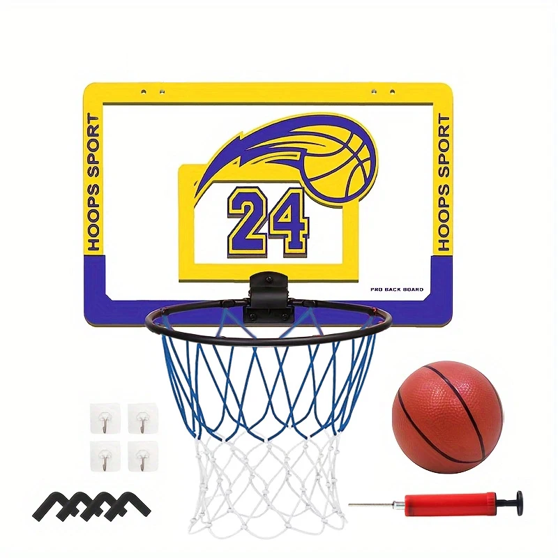 Indoor Kinderen Veiligheid En Leuke Spelletjes Kinderen Thuis Sport Basketbal Set Muur Beugel Niet Geperforeerd Basketbal Frame
