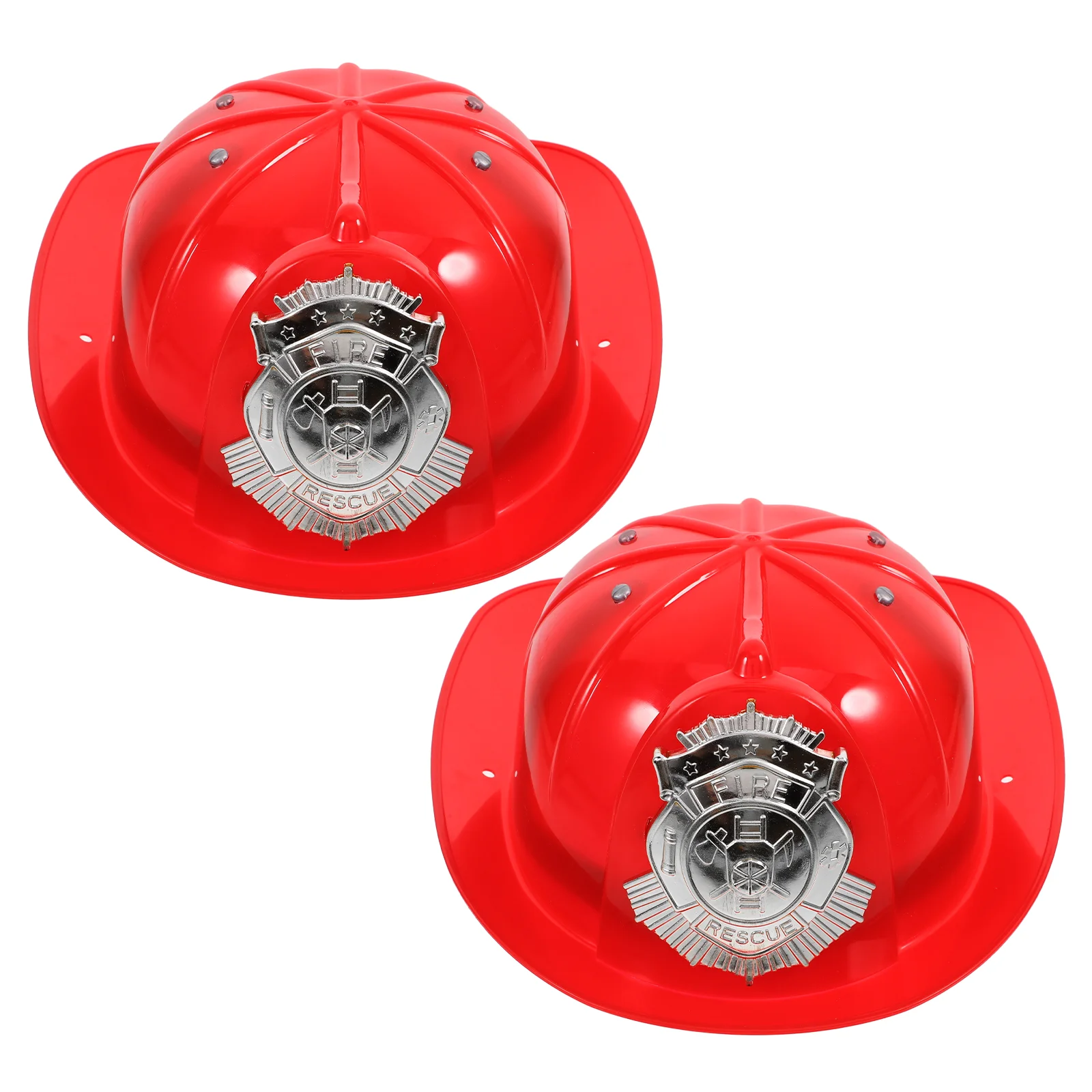 2 Pcs Fire Safety Hat Eco Friendly Fireman Boys Party Fireman Party Favors Decor Cosplay Accessory Festival Headwear