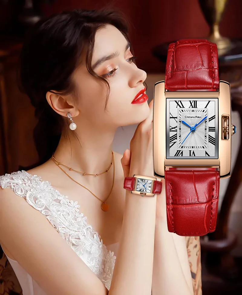 Women\'s Leather Watch,Luxury Lady Dress Quartz Watches,Fashion Ultra-thin Analog Watch For Woman,Classic Design Women WristWatch