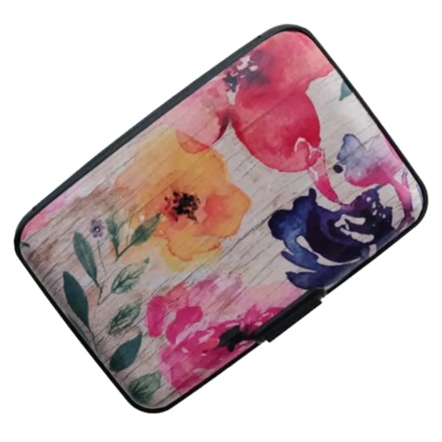 

Mini RFID Aluminum Wallet Slim Credit Card Case Business Cards Wallet Metal ID Case Credit Cards Holder for Women Men
