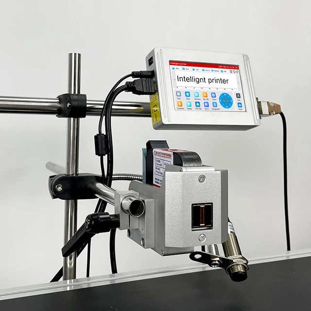 Industrial TIJ Thermal Inkjet Printer Coding Machine 5 Inch Screen High Resolution Online 12.7mm Batch Date Coders for Metal