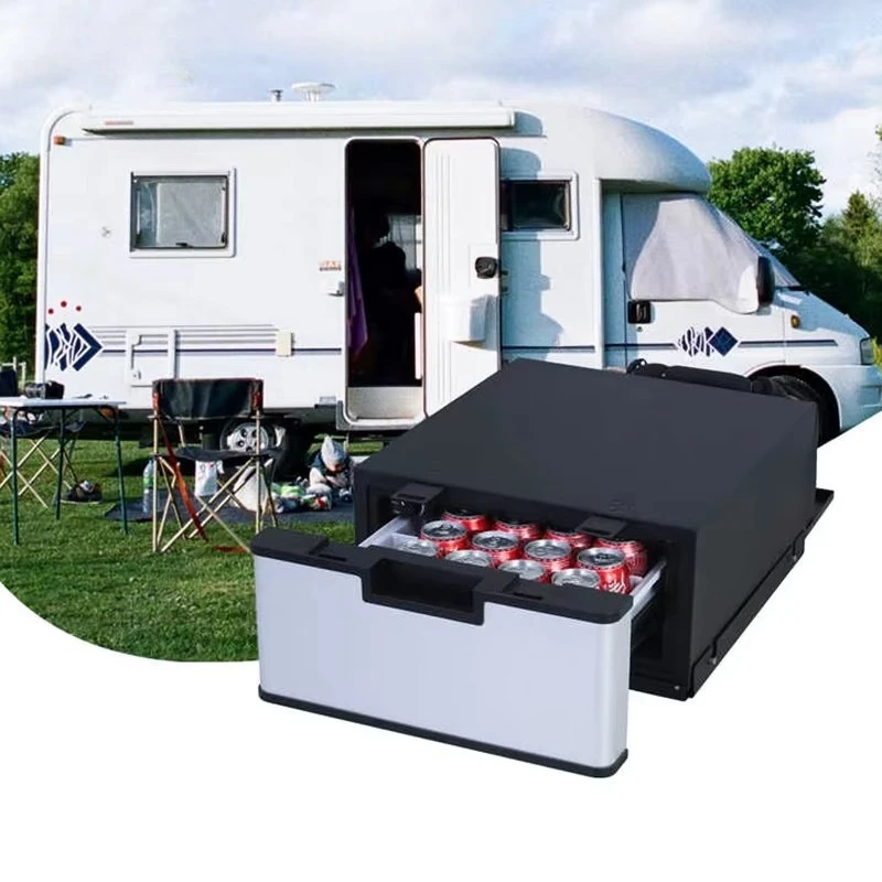 40L Built-in Drawer Fridge Freezer Compressor 12V/24V DC/AC/Solar Powered Frost-Free Modern Design Car Refrigerator for Truck