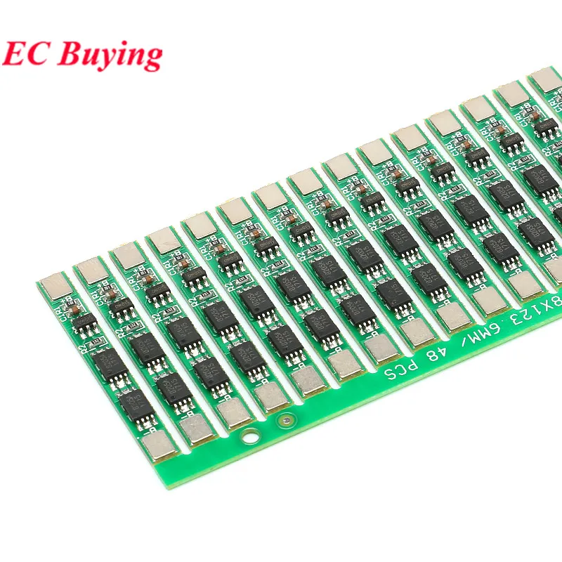 20 szt./1 szt. 1S 3.7V 4A 5A moduł BMS PCM 18650 do ochrony akumulatora litowo-jonowego PCB dla akumulatora litowo-jonowego 18650 z podwójnym MOS — zdjęcie 7
