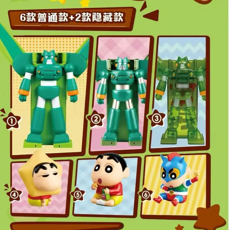 

Genuine Bandai Anime Figures Crayon Shin-Chan Deformation Chocobi Series Blind Box Trendy Toy Anime Doll Ornaments Kid Toy Gift