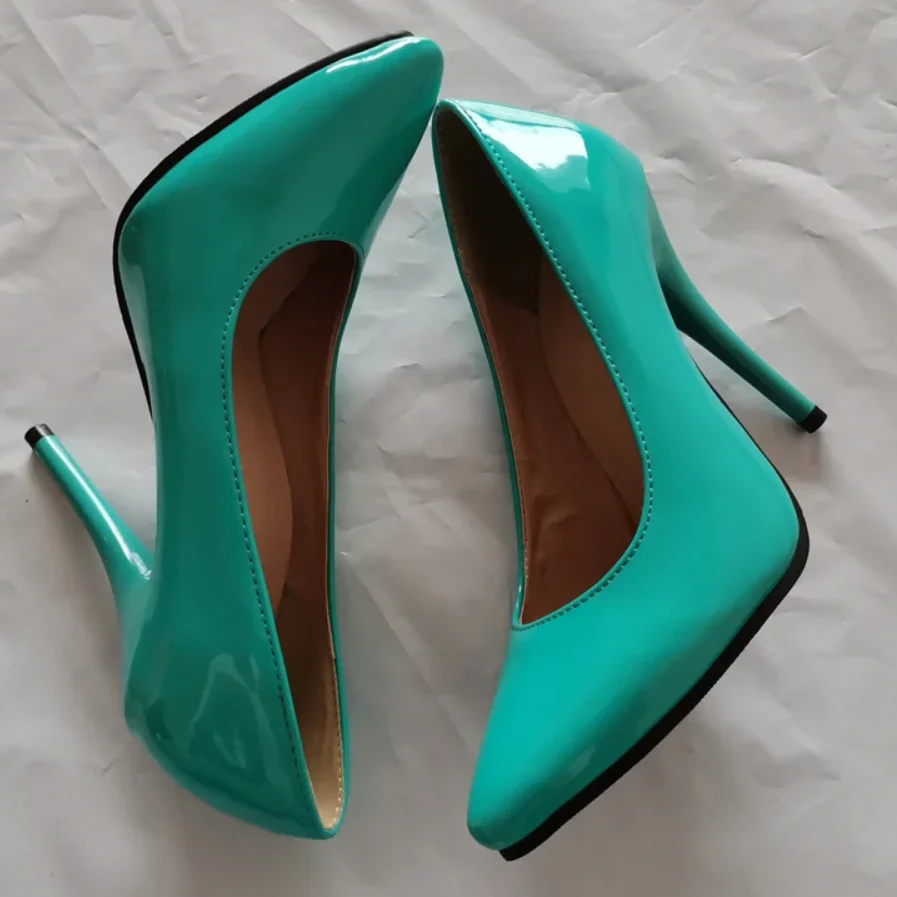 Fashion High Heels Shoes Woman Classic Pumps Pink Red Blue Nude Green Heels Pointed Office Party Wedding Shoes Spring Autumn