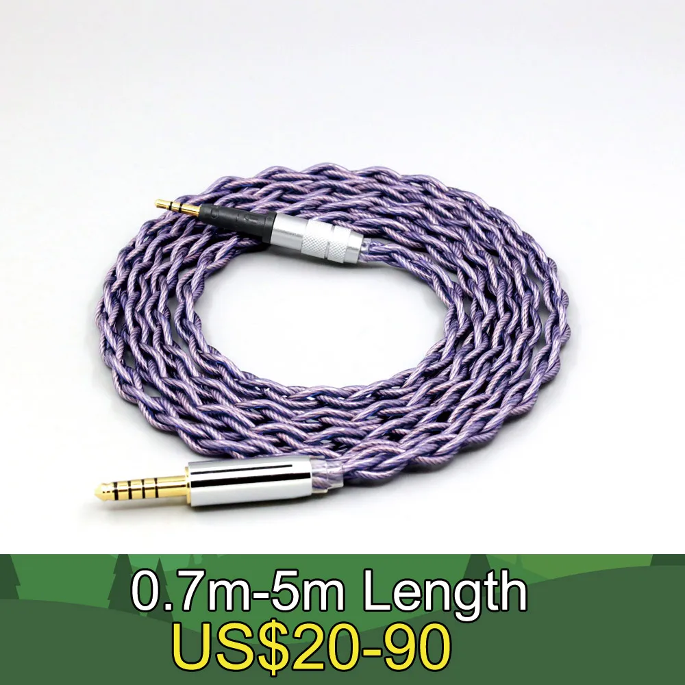 

Type2 1.8mm 140 cores litz 7N OCC Headphone Cable For Sennheiser HD6 HD7 HD8 MIX DJ HD595 4 core 1.8mm Earphone LN007906