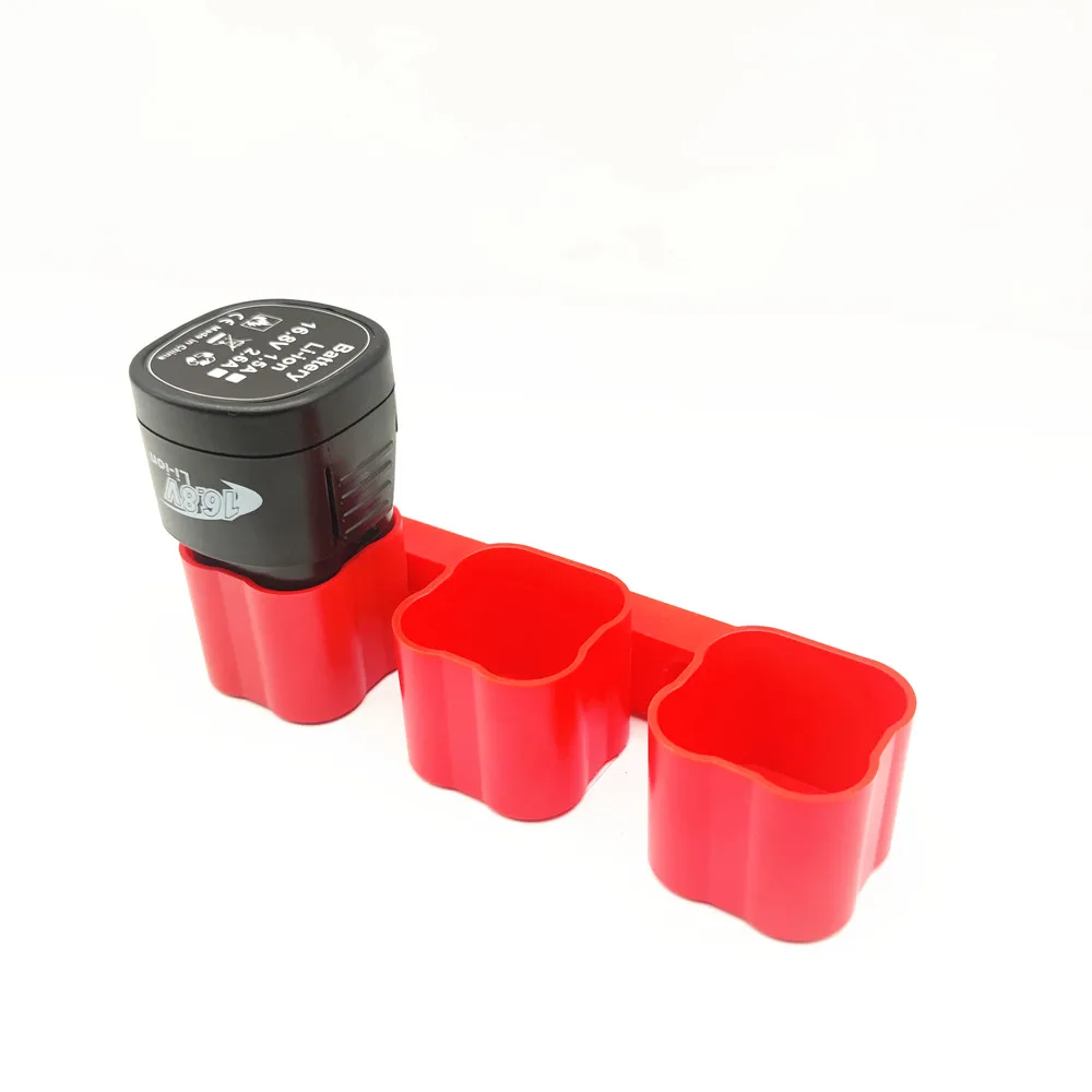 16.8V Battery Bracket Wall Mounted Rack Tools Storage Holder Electric Tool Batteries Hanger Fixed Bracket with Screws