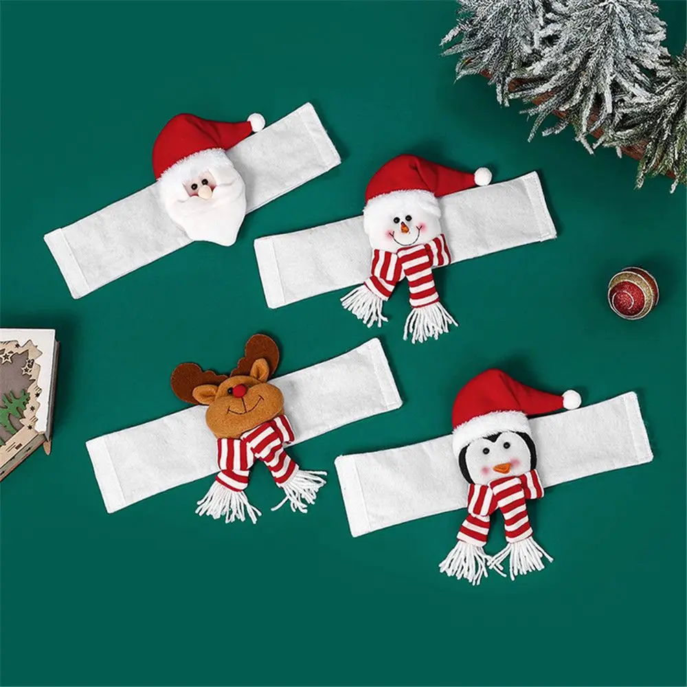 Christmas Curtain Buckle Santa Snowman Curtain Tiebacks Hook Clamp Fastener Buckle for Christmas Ornaments Decorations Home