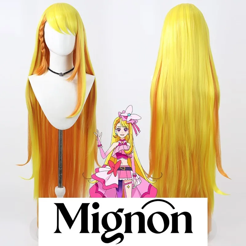 

Hirogaru Sky! PreCure Ageha cosplay wig 1m long hair two-tone styled silicone scalp Halloween gift