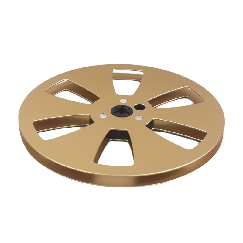 ABNO-7 Polegada 6 Buracos 1/4 Vazio Take Up Carretel Para Carretel Pequeno Hub Carretéis de Fita Vazios Máquina de Abertura Bandeja de Metal Gravador de Fita Peças