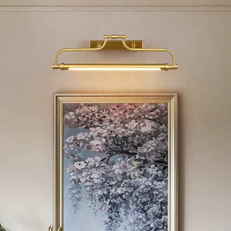 Dressing light brass mirror light TV cabinet lighting study living room painting light Interior decorative cabinet lighting