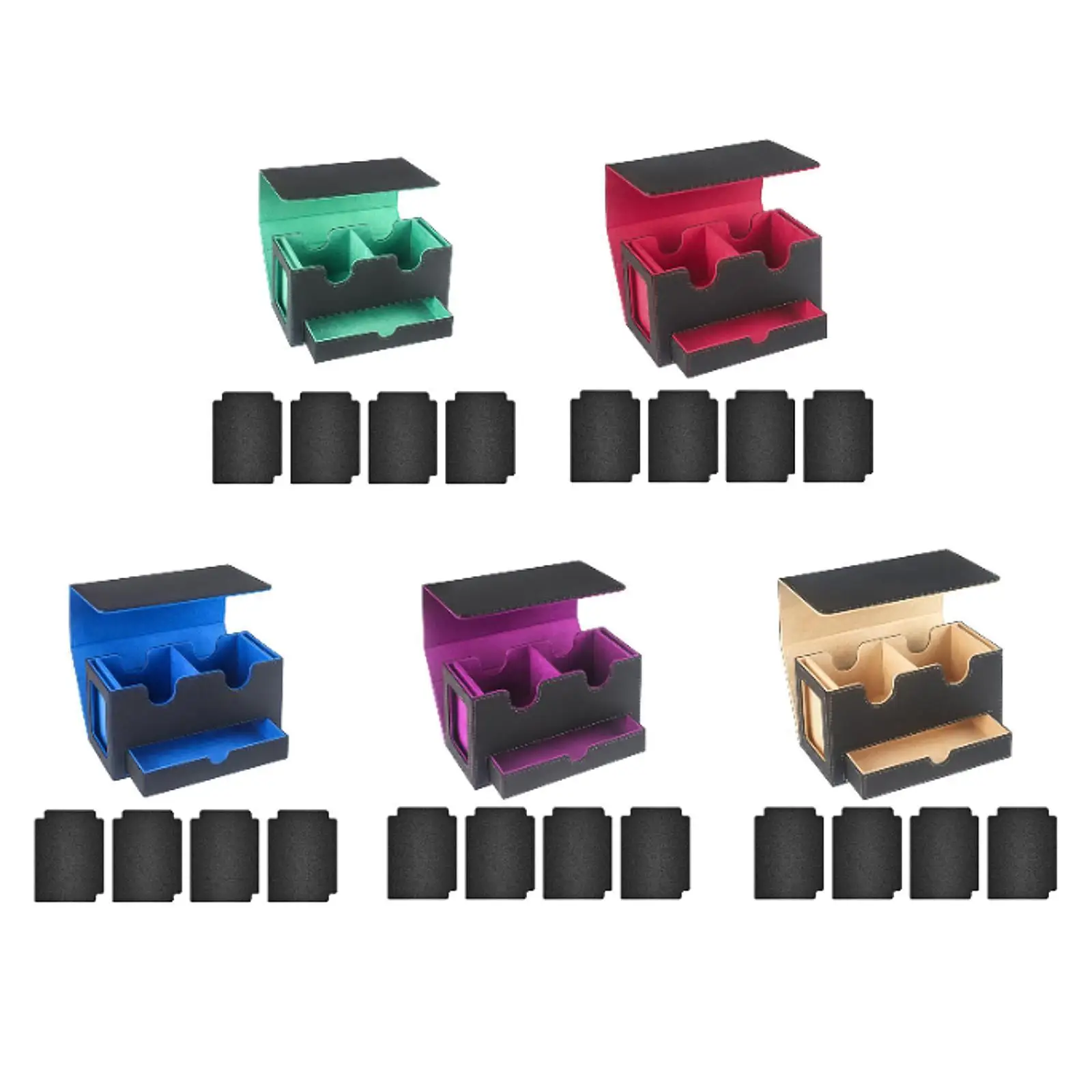 

Trading Card Deck Box Collectible Cards Container Protective Card Organizer