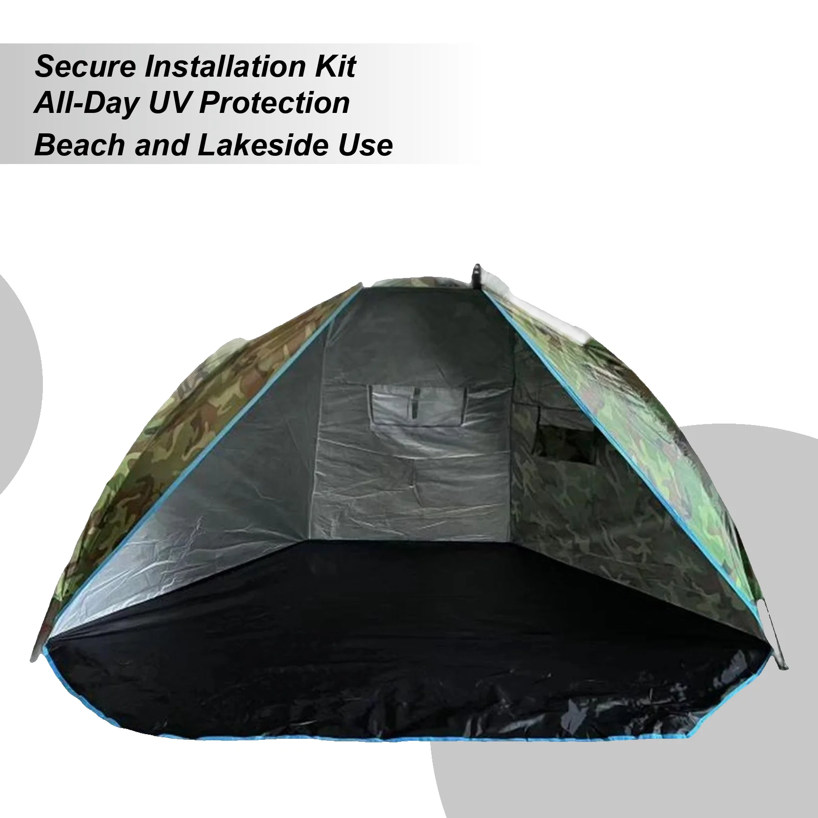 

Открытый пляжный навес, пляжный навес, навес от солнца с гвоздями, портативный мгновенный навес для палатки для кемпинга, рыбалки, альпинизма