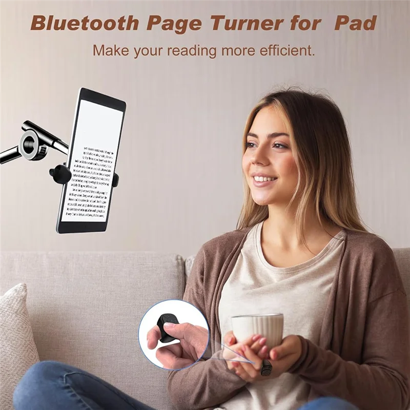 AA84 Scrolling Ring Remote Control For Tiktok,Bluetooth Page Turner For Smartphone,Camera Shutter Short Video