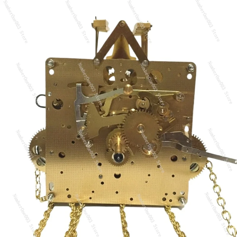 

German Hermle 12-Chime Mechanical Grandfather Clock – Brass Movement with Westminster Melody and Hourly Chime for Living Room