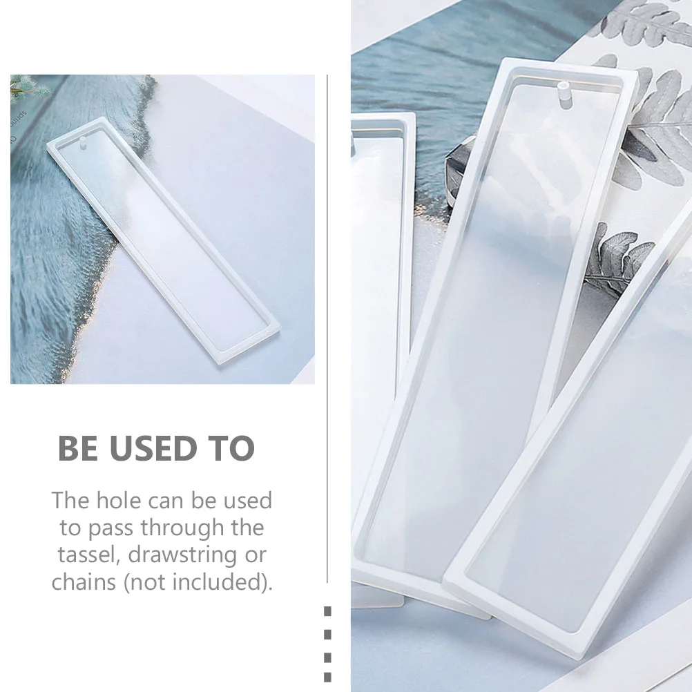 

8pcs Silicone Bookmark Mold For Epoxy Resin Book Mark Tools Diy Pendant Molds Dry Flower Crafting Kit Jewelry Making Supplies