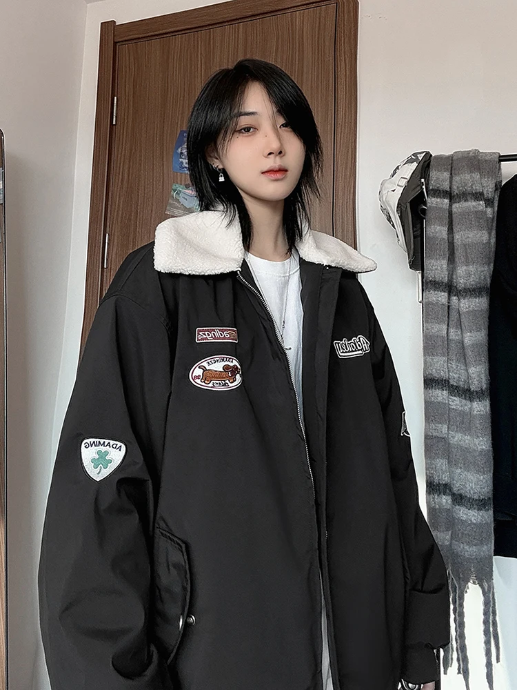 

American Sle Jaet Cotton Winter Youth Trendy Brand Second Cotton Baseball orm Cleanfit Jaet Long Sve Warmth