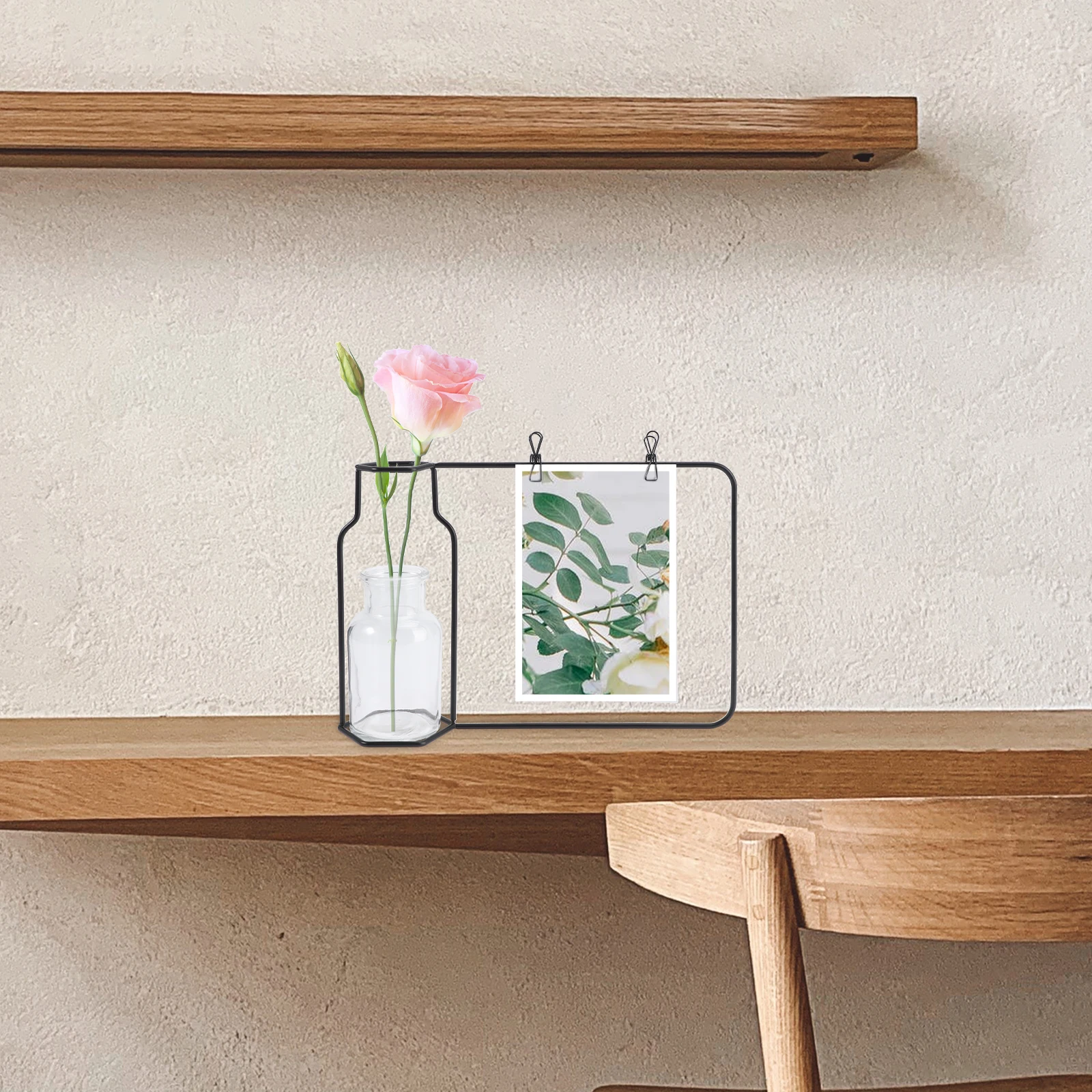 

Nordic Style Vase Decor Creative Photo Frame Desktop Water Planting Container Good Quality Material Simple Beauty