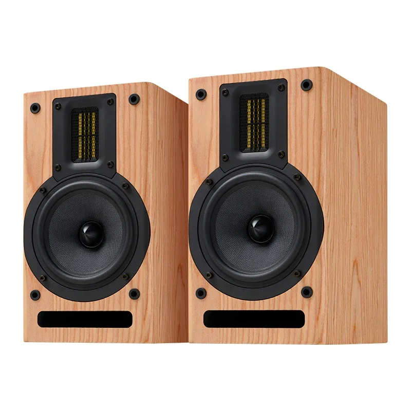 

Accusound M5 Home Stereo High-Performing HiFi 2-Way Passive Bookshelf Home Speakers |Pair, Wood Finish | Amplifer Required|