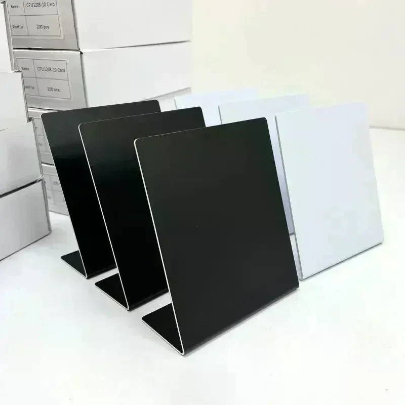 NFC White Black Blank Pattern 13.56MHz NFC215 Chip 504Bytes Patternless Social Media RFID NFC Google Review Stand Display